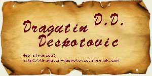 Dragutin Despotović vizit kartica